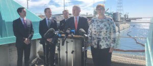 Premierminister Turnbull und Verteidigungsministerin Payne verkünden das Ergebnis