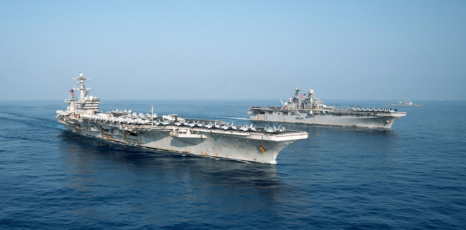 USS Thodore Roosevelt, USS Makin Ilsand und USS Port Royal