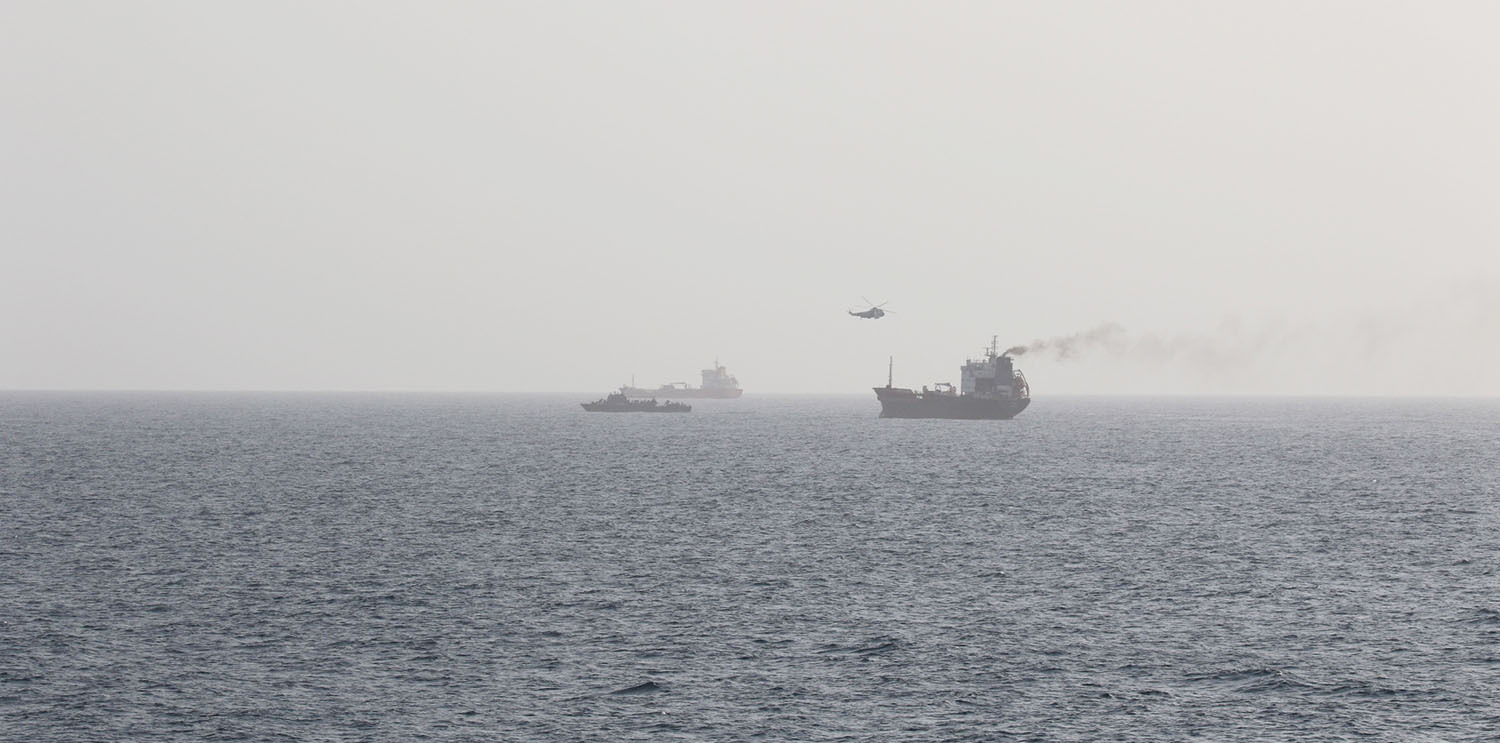 Iranische Kräfte beim Boarding des Tanker Wila im August 2020