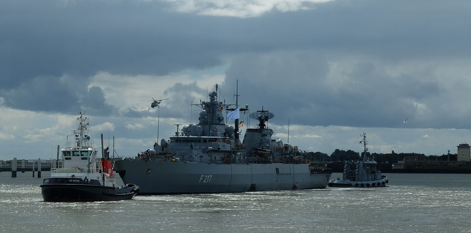 Dark clouds over Bavaria on departure from Wilhelmshaven