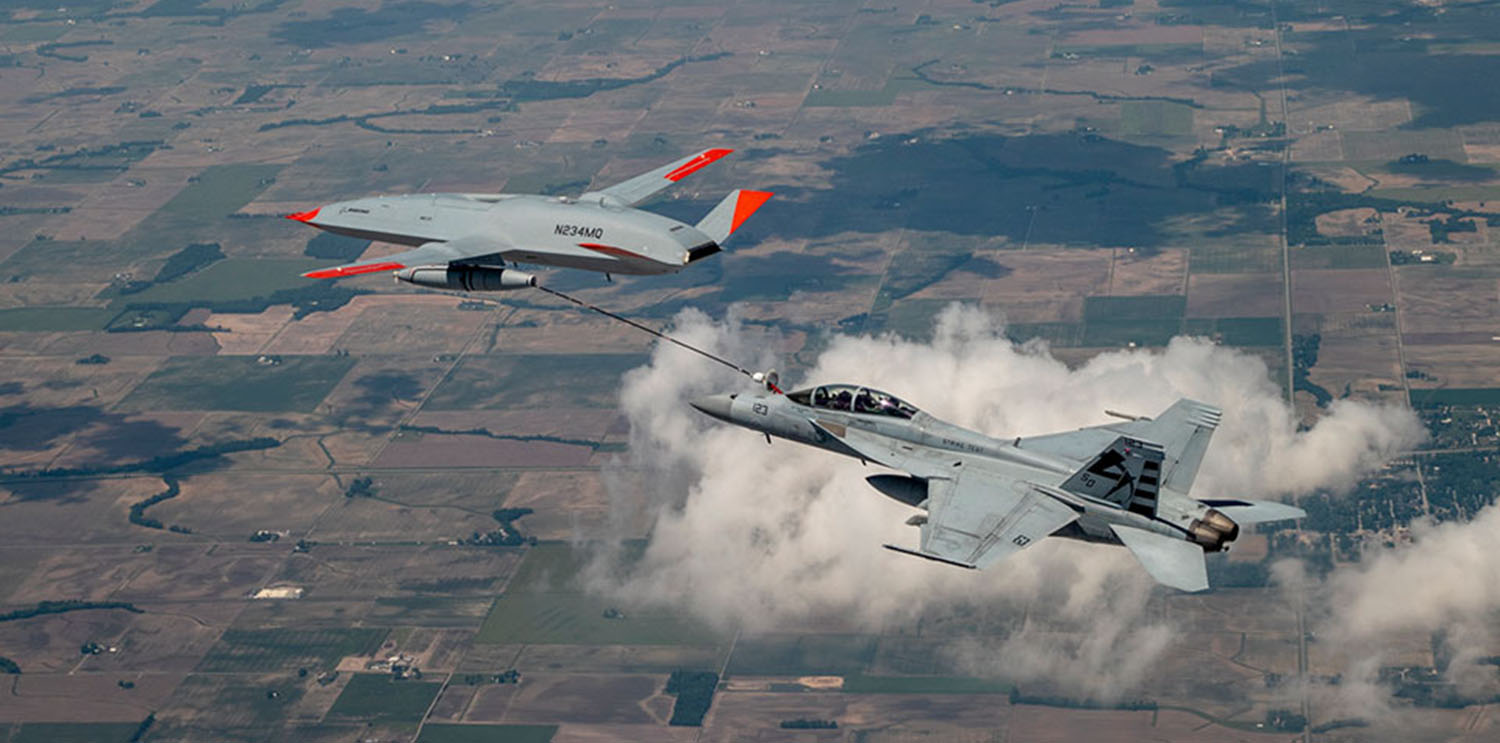 Refuelling an F/A-18 with an MQ-25 already works in the real world too