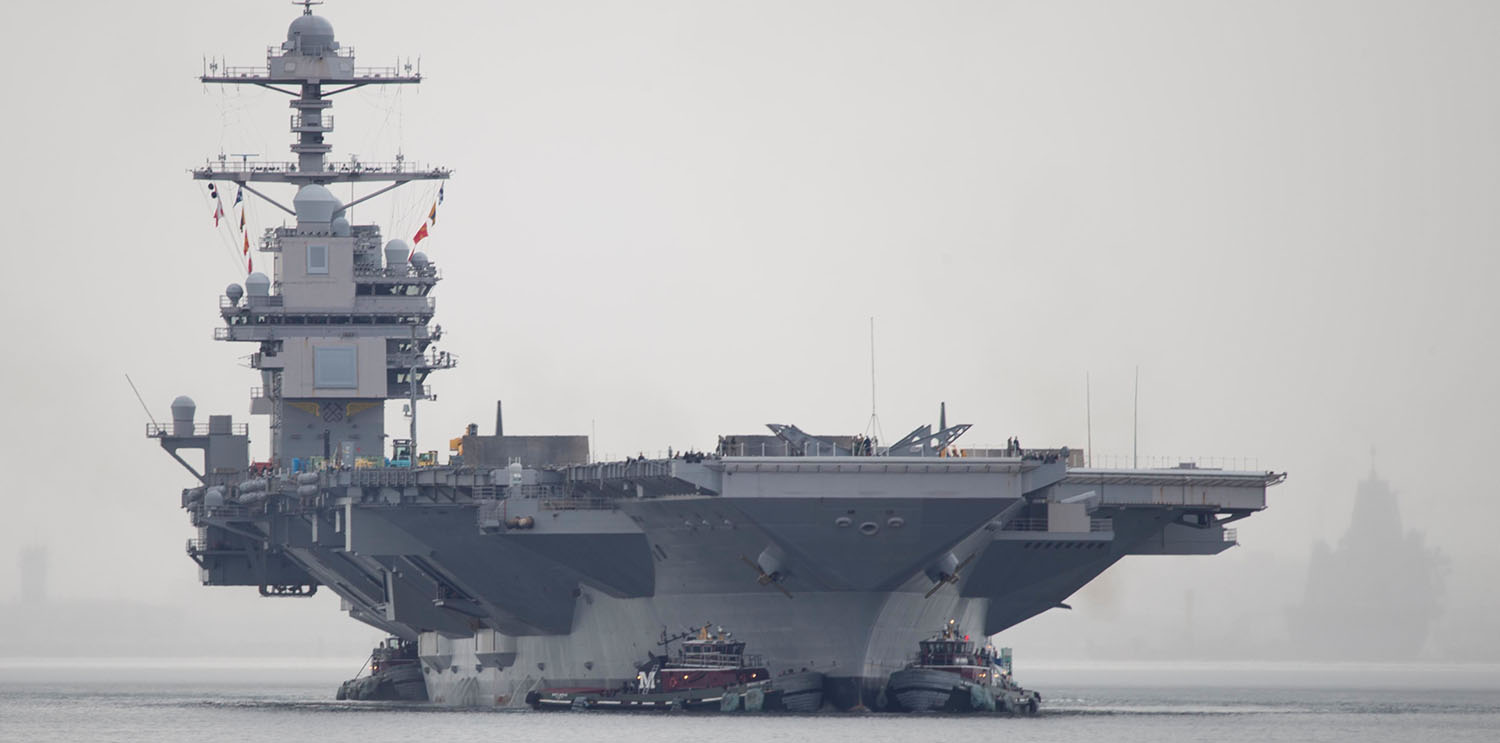 USS Gerald R. Ford verlässt Norfolk