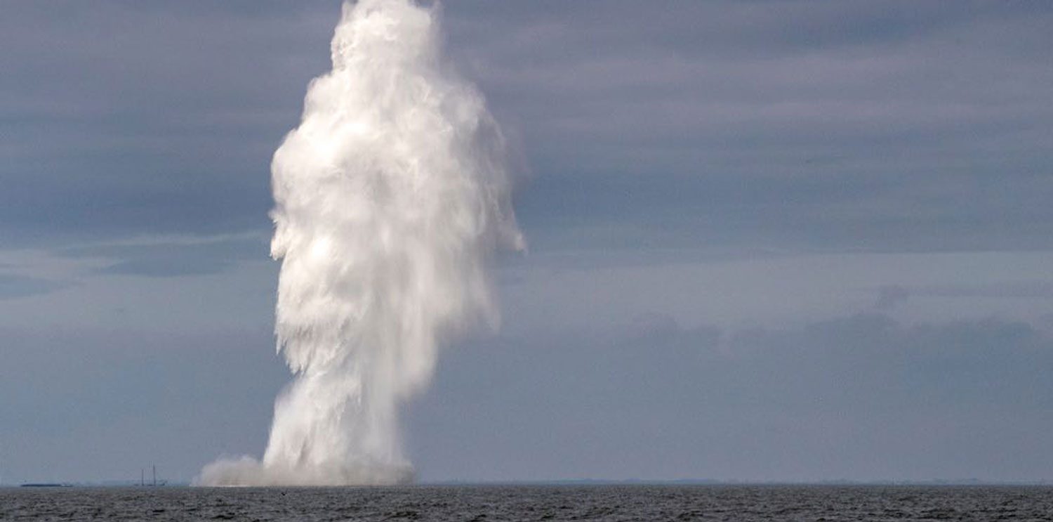 Explosion Seemine (Bild: Koninklijke Marine)