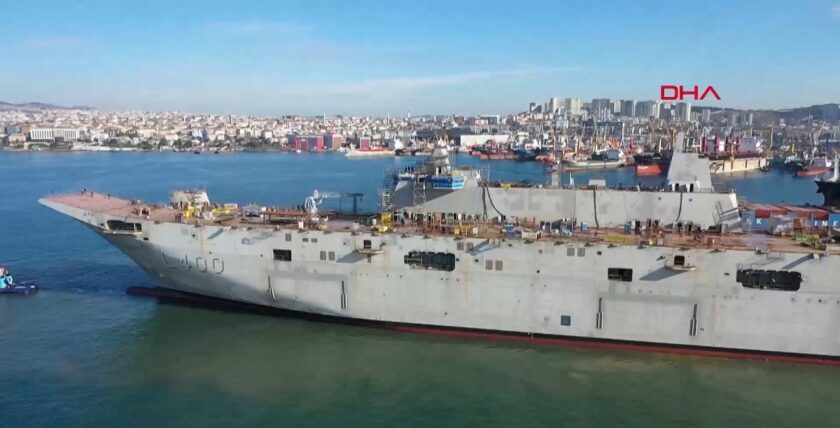 Ausdocken L400 Anadolu. Foto: Sedef Shipbuilding