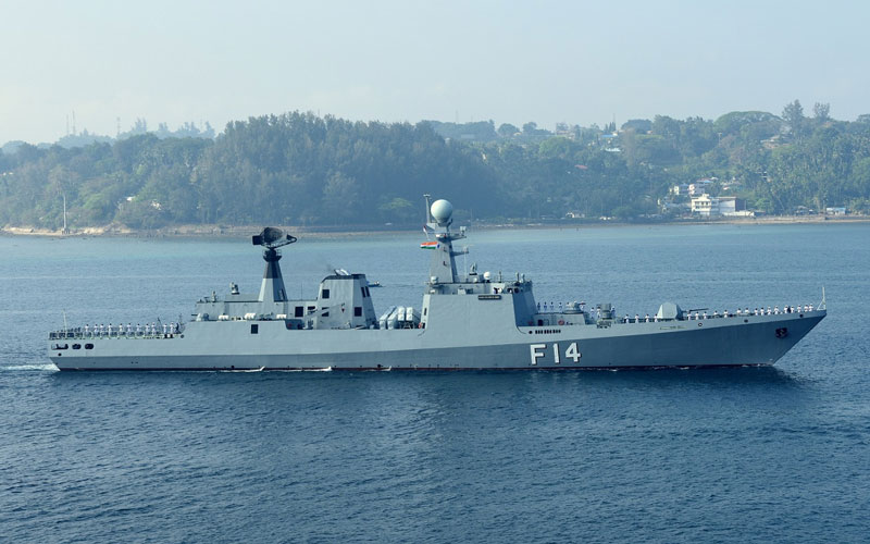 Die 2015 in Dienst gestellte Fregatte King Sin Phyu Shin. Foto: Indische Marine