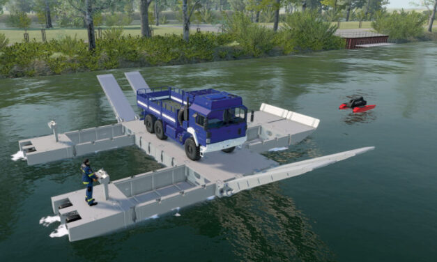 Ponton-Boot-System für den Katastropheneinsatz vorgestellt