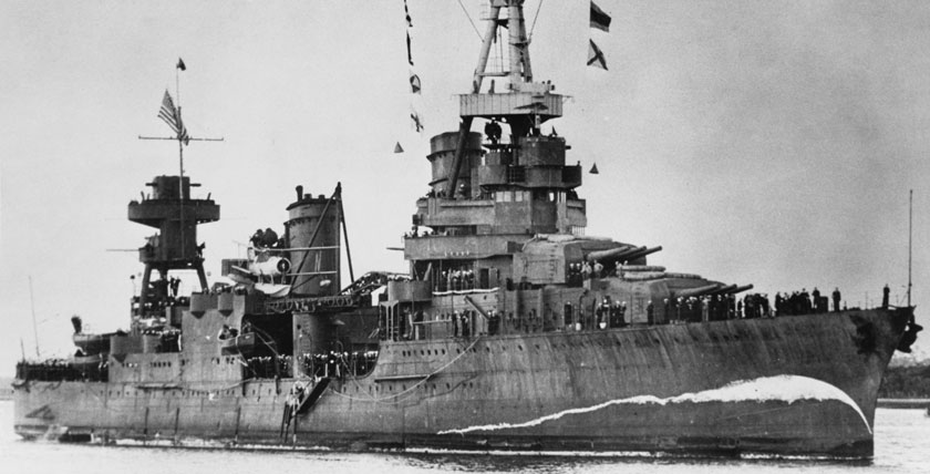 Der schwere Kreuzer USS Northampton wurde 1928 auf Kiel gelegt. Foto: NHC