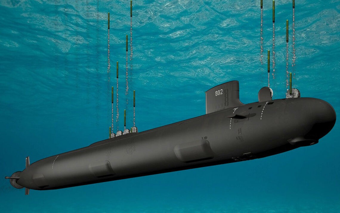 Bis zu zw lf Hyperschallwaffen kann ein U-Boot der Virginia-Klasse mitführen, Foto: US Navy