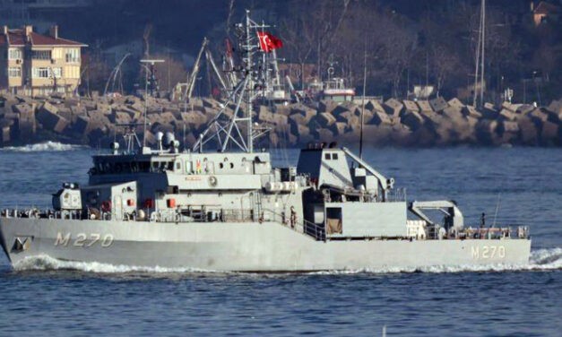 Turkish navy defuses floating mine