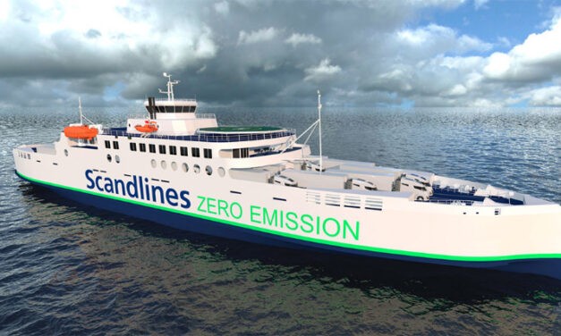 Emission-free freight ferry "PR24" from Scandlines