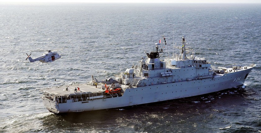 Das Hochseepatrouillenboot Carlskrona ist das größte Kampfschiff der schwedischen Marine, Foto: Schwedische Marine