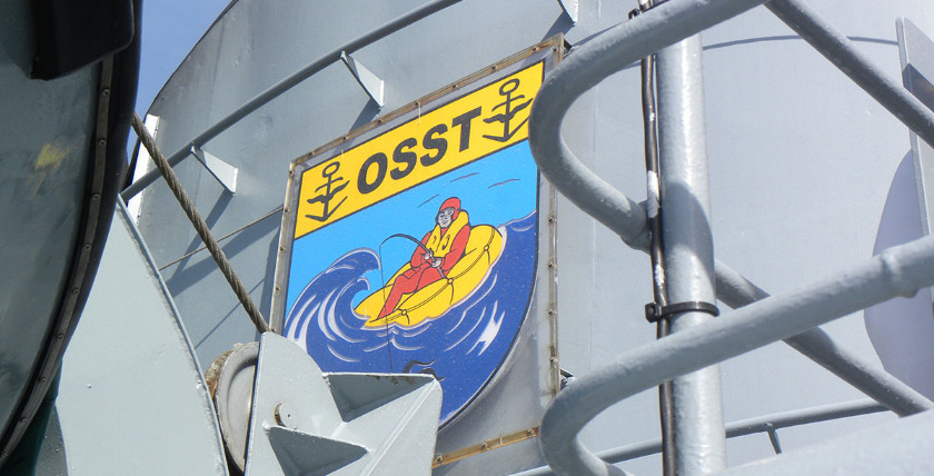 Wappen des Open Sea Survival Trainings an Bord der Wangerooge, Foto: Roland Stern