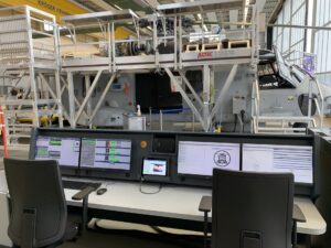 Maintenance Training Rig mit Flugzeugnachbildung und Steuerkonsole Cockpit in der nachgebildeten Sea Lion, Foto: Rheinmetall