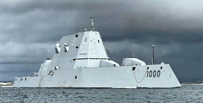 Guided missile destroyer USS Zumwalt (DDG 1000). Photo: US Navy