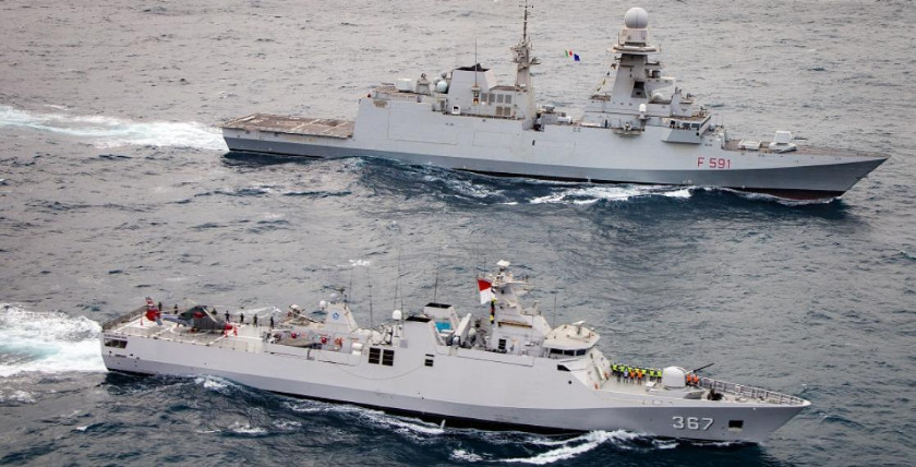 Europäische Union und Indonesien veranstalten erste gemeinsame Marineübung im Arabischen Meer, Foto: militaryleak.com
