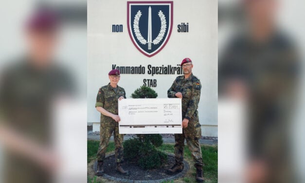 Spendenlauf “Einer von uns” – Laufteam Bundeswehr und Reservisten übergab eine Spende