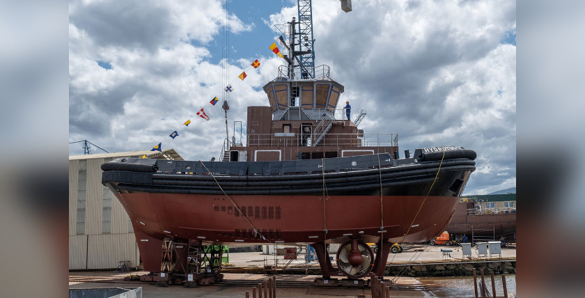 Erster Wasserstoff-Schlepper, Foto: CMB.Tech