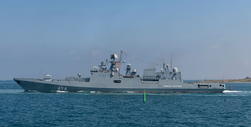 Russische Fregatte "Admiral Grigorovich"