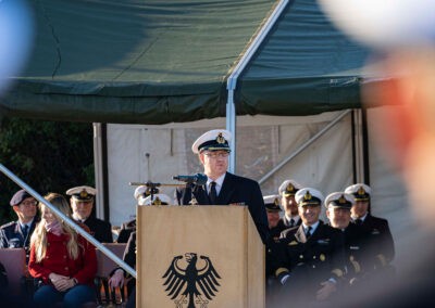Abschiedsansprache des scheidenden Kommandeurs, Foto: Daniel Angres