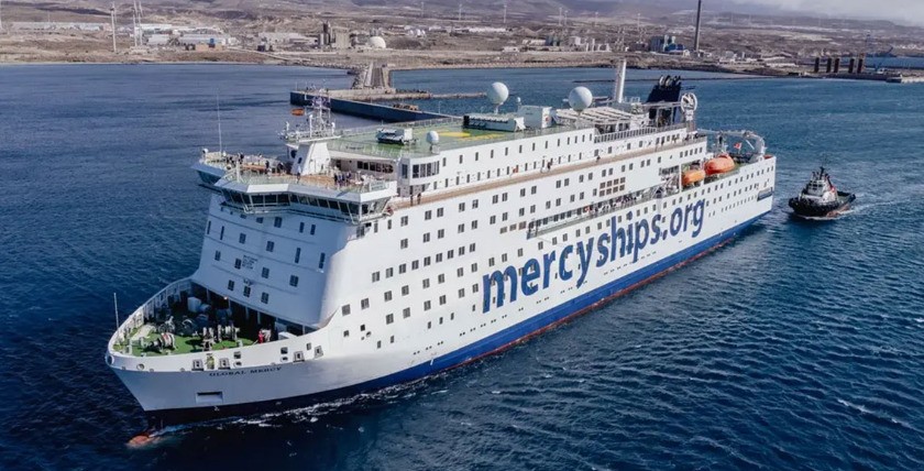 Global Mercy - deutsches Hospitalschiff im humanitären Einsatz. Foto: mercyships.de