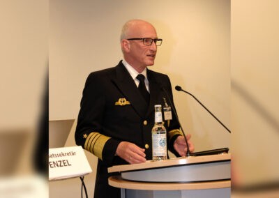Admiral Joachim Rühle, Chef des Stabes, auf der Maritime Convention des DMI