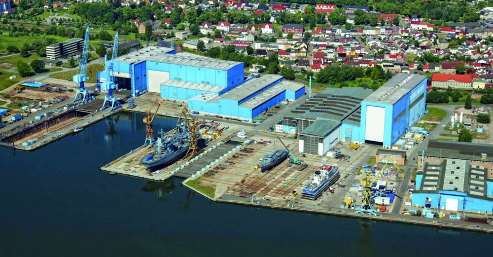 Hallen-Neubau auf der Peene-Werft in Wolgast. Foto: esut