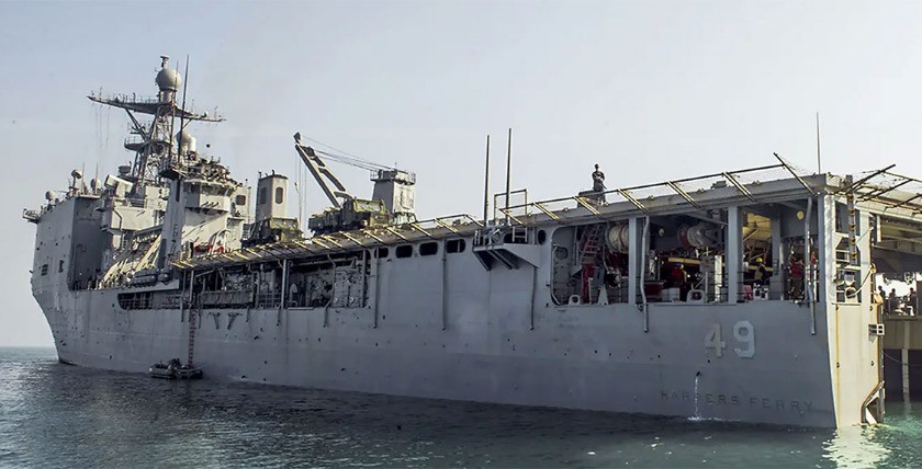 Docklandungsschiff USS Harpers Ferry. Foto: US-Navy/M.El-Rayes