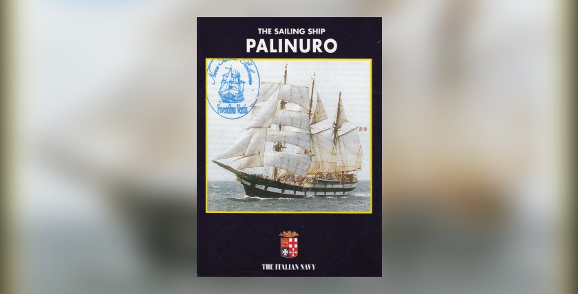 Segelschulschiff Palinuro auf einer Broschüre der italienischen Marine, Foto: Italienische Marine