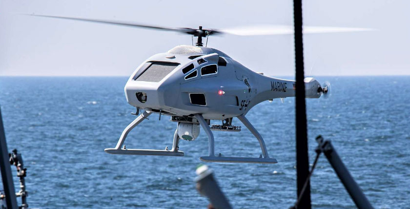 (Teil-)Autonome Systeme wie die Hubschrauberdrohne Sea Falcon sollen zukünftig eine größere Rolle spielen, Foto: Bw/Kristina Kolodin