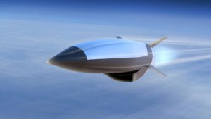 Der 2021 vorgestellte Konzeptentwurf eines flugzeuggestützten Hyperschallmarschflugkörpers, Grafik: Raytheon