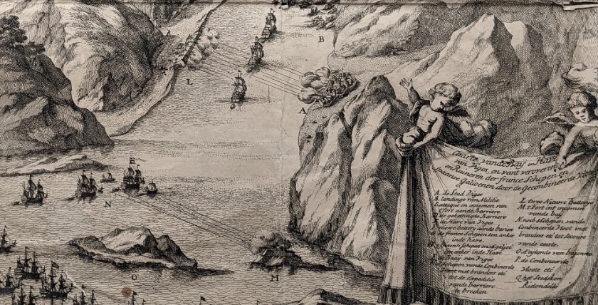 Seeschlacht bei Vigo, Foto: Kupferstich von Anna Beek, 18. Jahrhundert, Privatbesitz