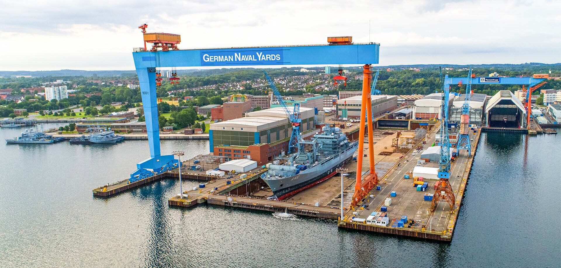 Plattform zur Munitionsentsorgung geplant - German Naval Yards Kiel. Foto: GNY