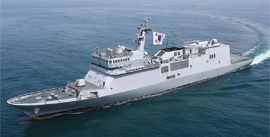 Schulschiff der Südkoreanischen Marine, ROKS "Hansando". Foto: MoD Seoul