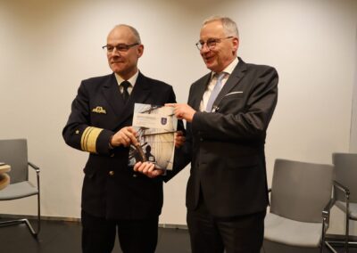 Vorstellung Jahresbericht 2023 des Marinekommandos durch Inspekteur Marine und Präsident DMI. Foto: K.H. Brüdegam