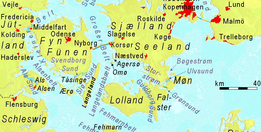 Großer Belt westliche Ostsee. Bild: CC BY-SA 3.0 Wikimedia - Creative Commons