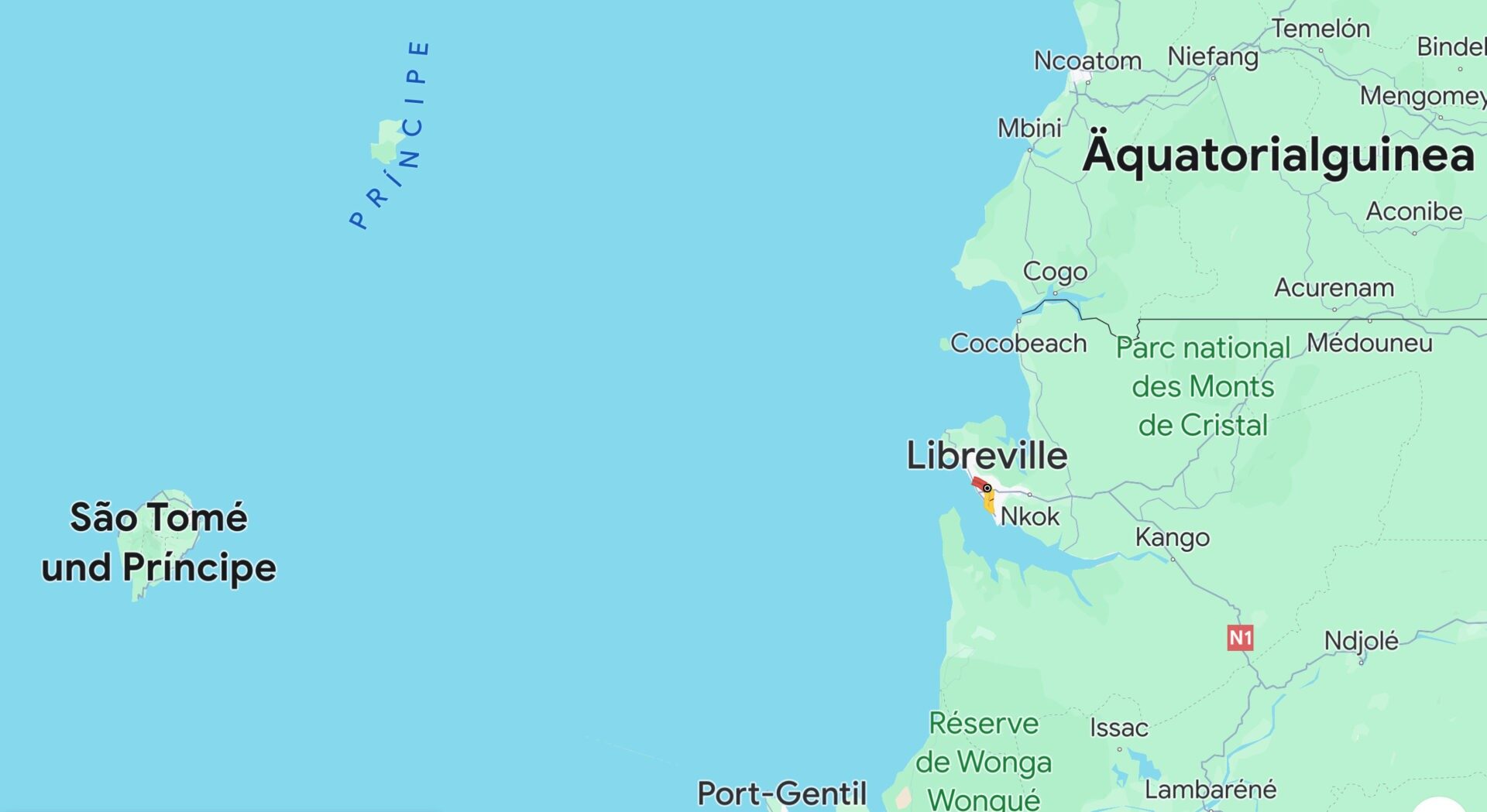 Inselstaat São Tomé und Principe. Quelle: Google