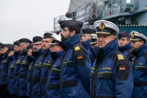 On 10 January 2014, the Grömitz minesweeper set sail for the Aegean under the command of Commander, Frigate Captain Fischborn. Photo: Marcel Kröncke