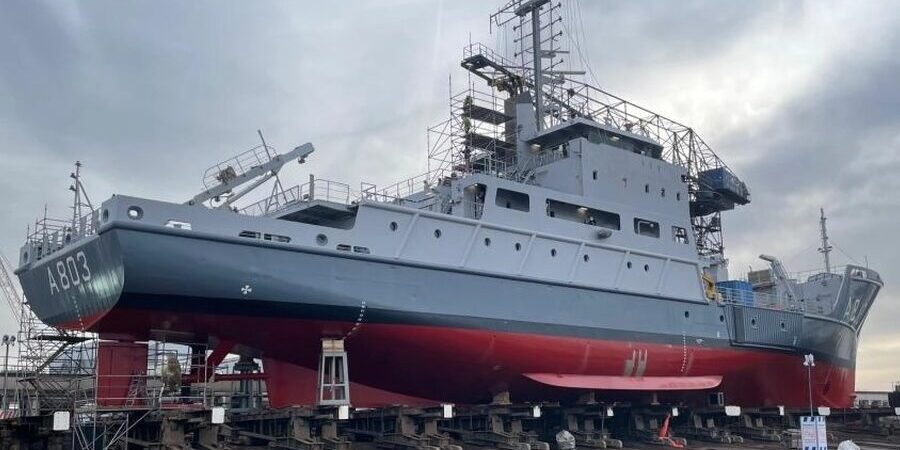HNLMS “Luymes“ im Dock bei Neptune Repair. Foto: Royal IHC