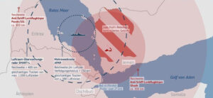 Radar-Reichweiten Fregatte F124 gegen Bedrohung im Luftraum. Grafik: Deutsche Marine