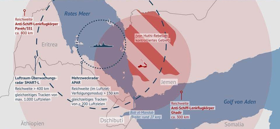 Rotes Meer Und EUNAVFOR Aspides: Fregatte "Hessen" Ausgelaufen ...