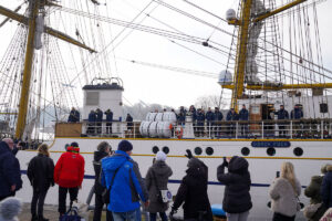 Auslaufen Gorch Fock, Foto: Bundeswehr/ Marcel Kröncke