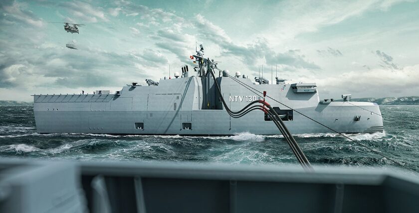 Entwurf für das Naval Tender Vessel 130 von NVL, Grafik: NVL