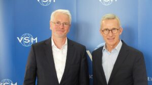 VSM Präsident Harald Fassmer (re) und Geschäftsführer Dr. Reinhard Lüken