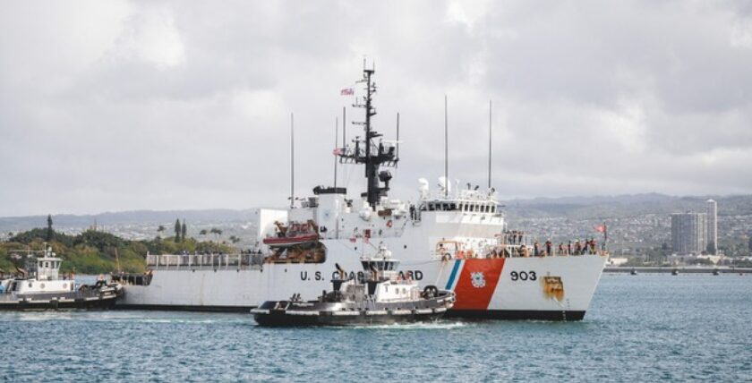 USCGC „Harriet Lane“ zurück im Heimathafen Pearl Harbor/Hawaii. Foto: USCG