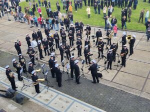Abschied mit Marinemusikkorps. Foto: U. Mergener