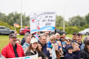 Einlaufen Fregatte Brandenburg, Bild: Bundeswehr/Leon Rodewald