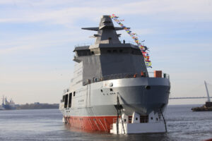 Stapellauf der "Ivan Papanin" Foto: Admirality Shipyards