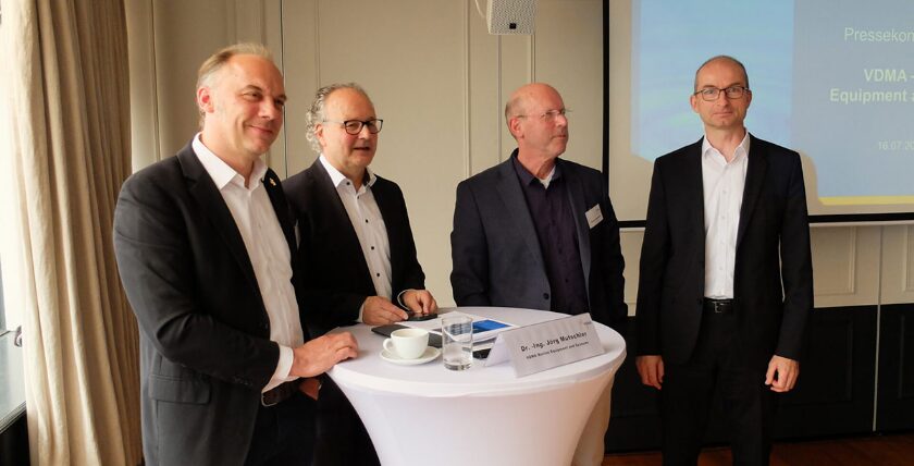 Stellten sich der Presse: Dr. Lars Greitsch, Dr. Jörg Mutschler, Martin Johannsmann und Hauke Schlegel (v.l.)