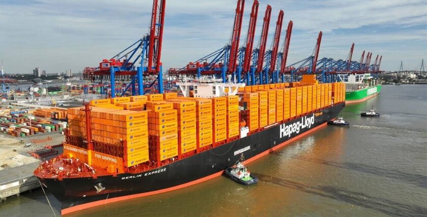 Die „Berlin Express“ ist Teil einer 12er-Schiffsserie mit Dual-Fuel-Antrieb. Bild: Hapag-Lloyd