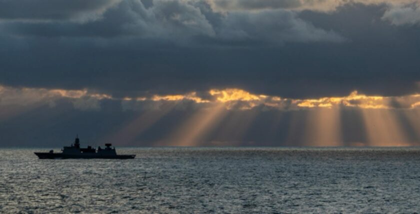 Dutch naval vessel patrolling the North Sea. Photo: NDL-MoD